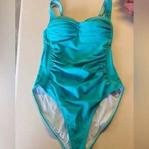 bond-eye Australia Women’s Swim One Piece in Aqua Sz 6 ruched waist